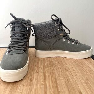 Marc Fisher Women’s Suede & Faux Fur Sneakers